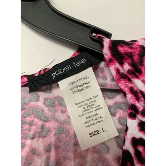 Cheetah Patterned Cut Out Top - Picture 5 of 7